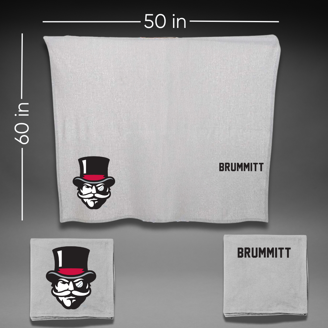 Austin Peay State University Golf Gray Blanket - Caleb Brummitt