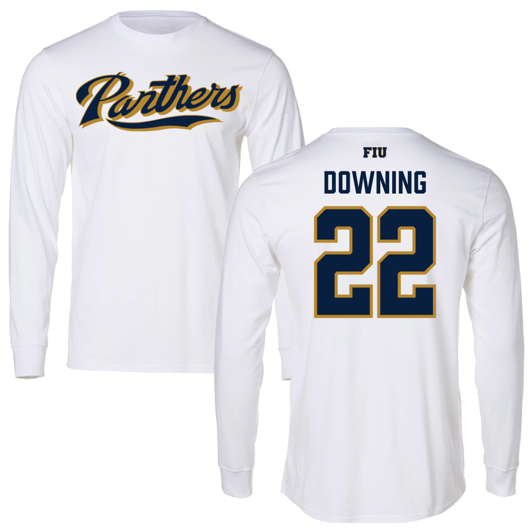 Florida International University Softball White Panthers Long Sleeve - #22 Kaleena Downing