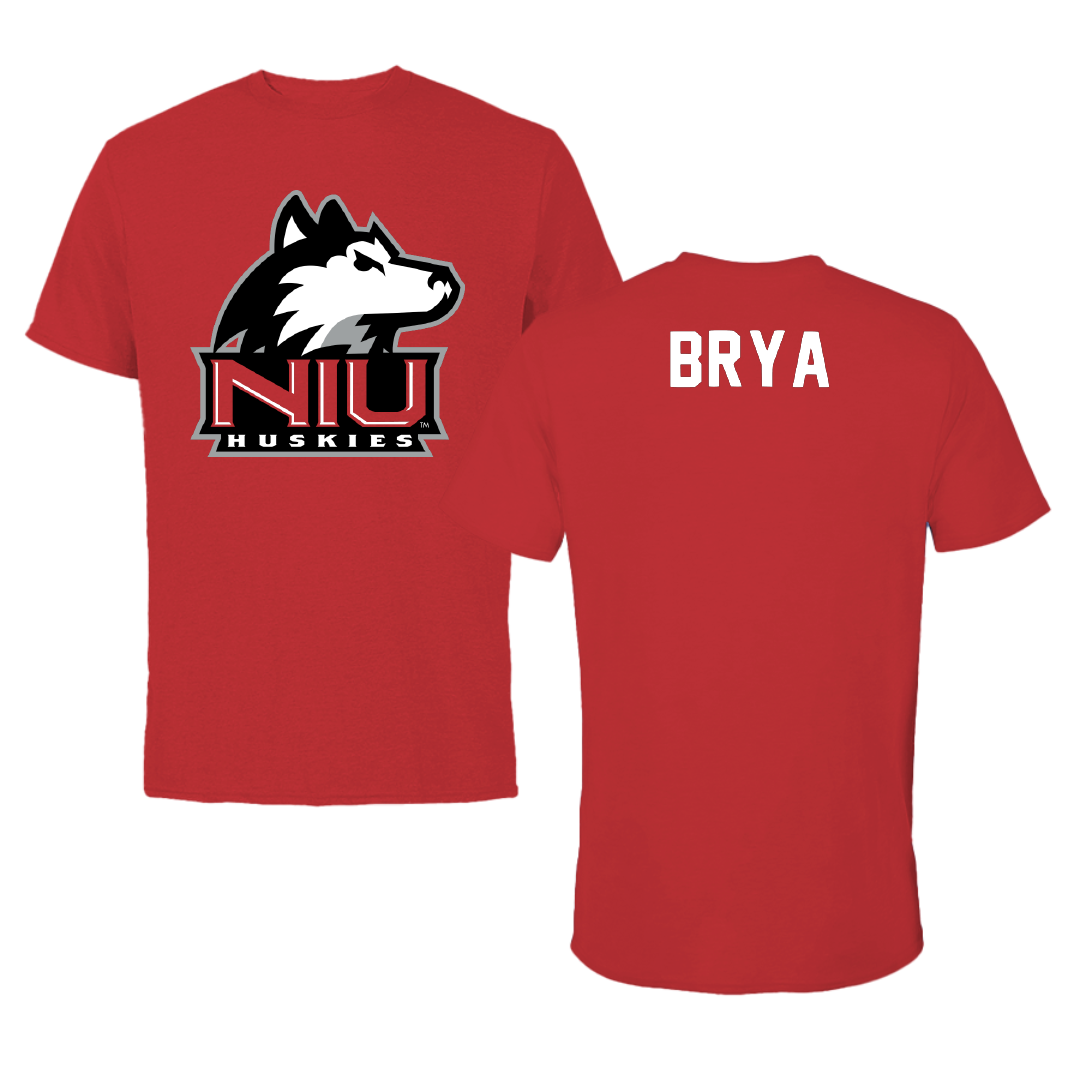 Northern Illinois University Wrestling Red Tee - Jacob Brya