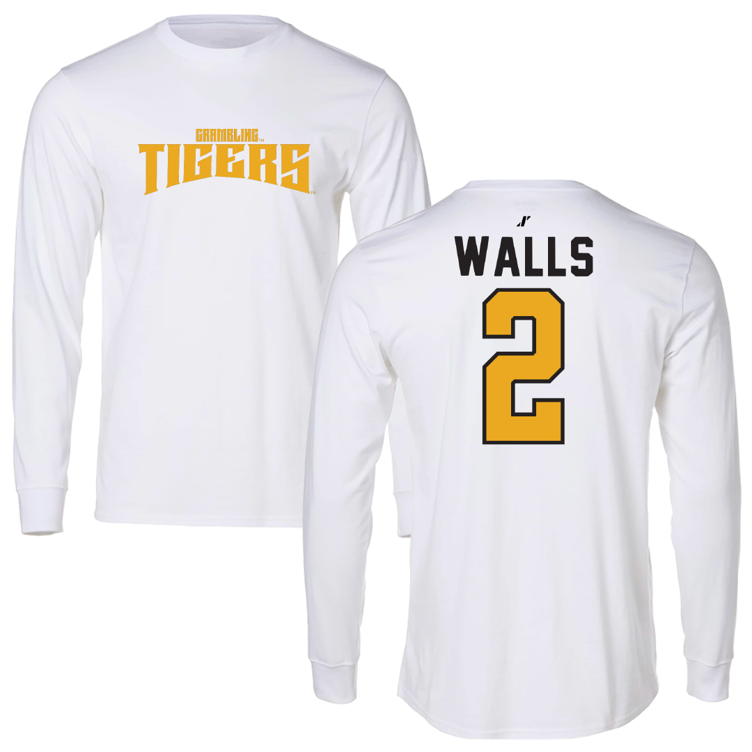 Grambling State University Softball White Classic Performance Long Sleeve - #2 Katelynn Walls