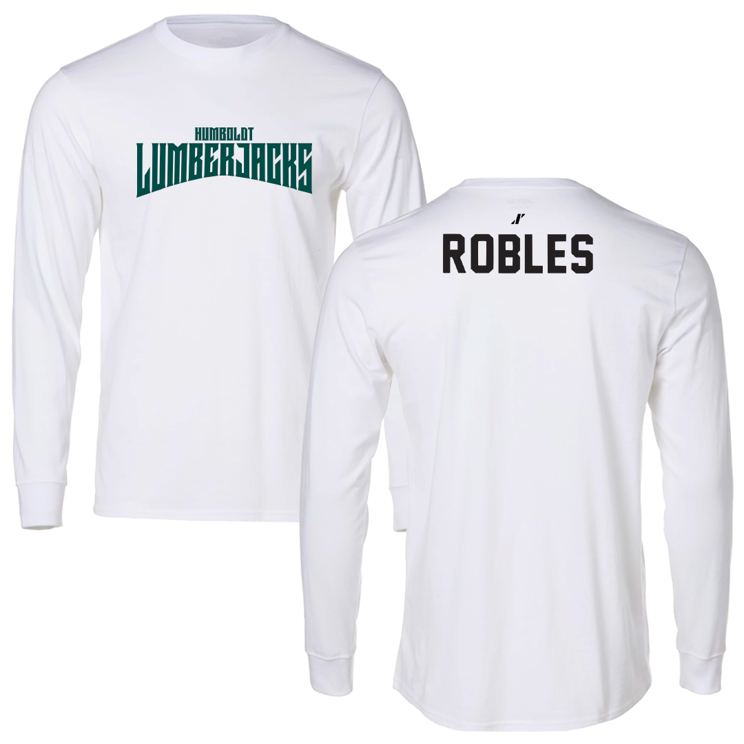Cal Poly Humboldt Wrestling White Classic Long Sleeve - Diego Robles