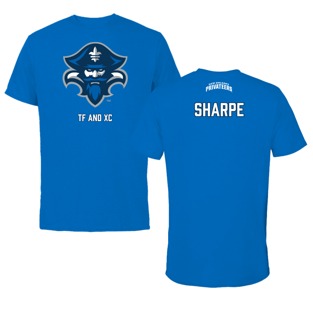 University of New Orleans TF and XC Blue Mascot Performance Tee - Jannah Sharpe