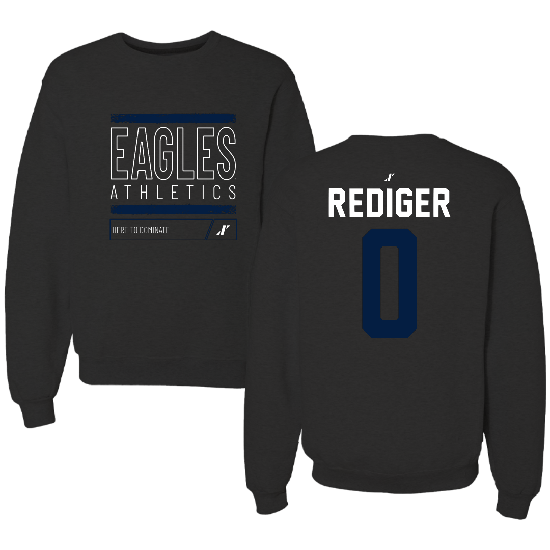 Georgia Southern University Baseball Black Dominate Crewneck - #0 J.D. Rediger