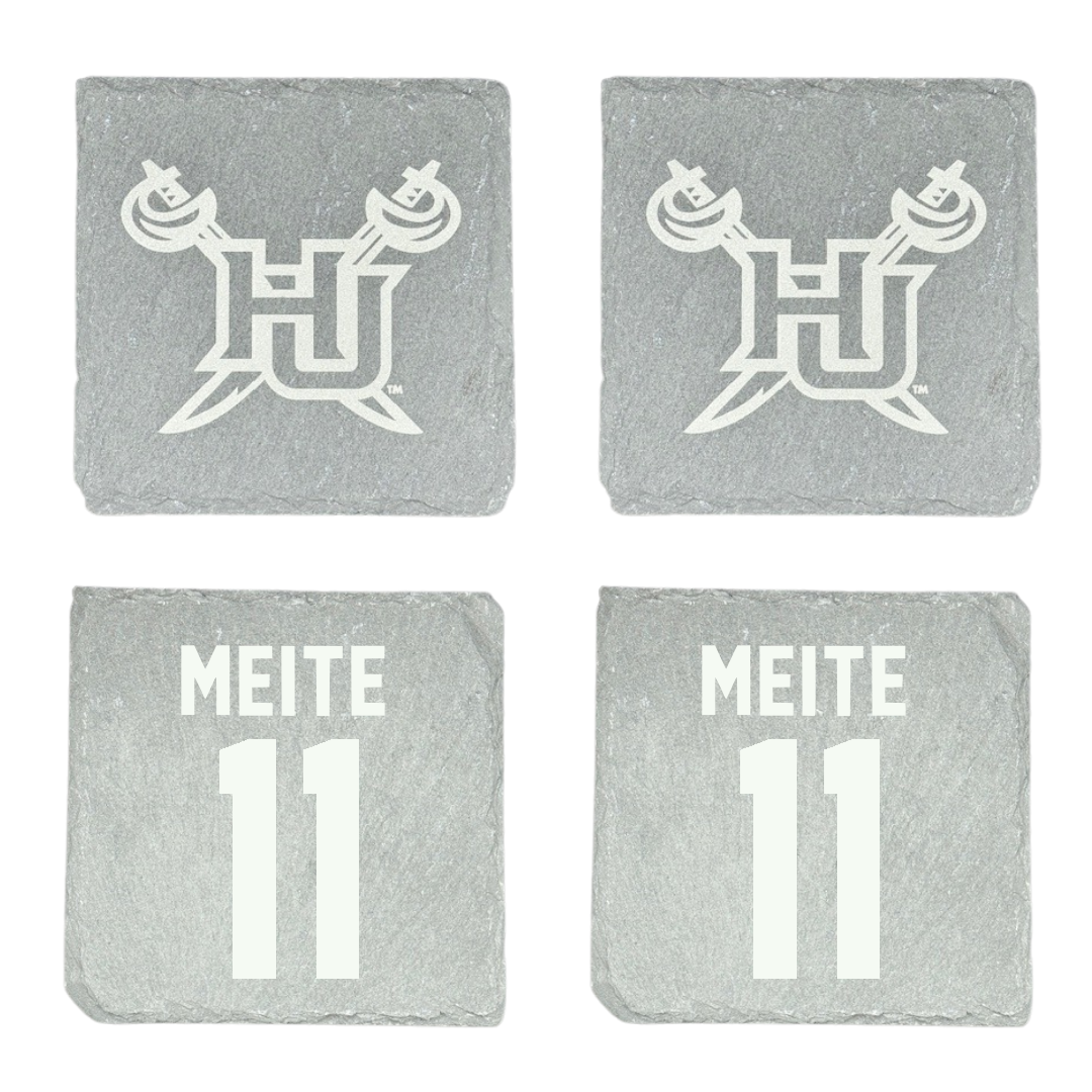 Hampton University Lacrosse Stone Coaster (4 Pack)  - #11 Mamadou Meite