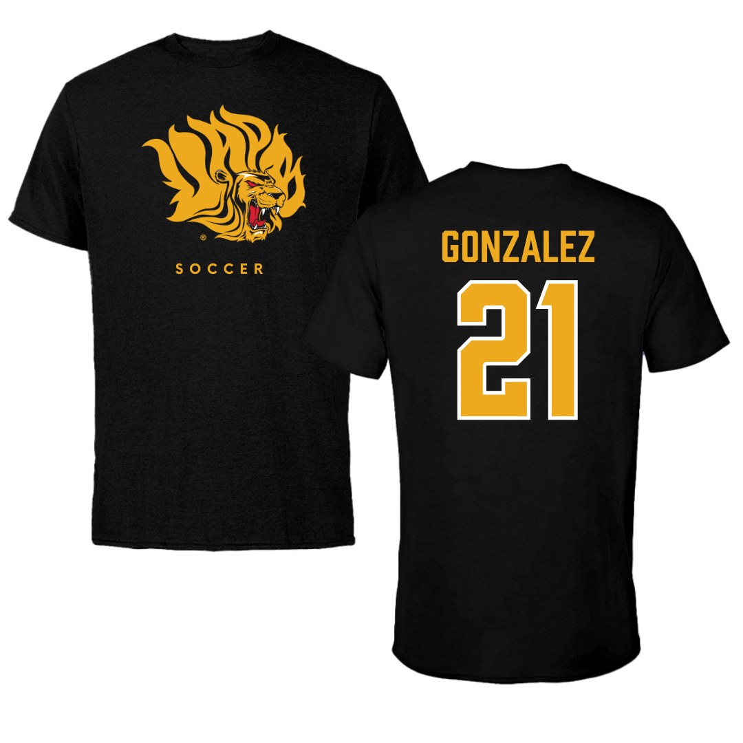University of Arkansas-Pine Bluff Soccer Black Performance Tee - #21 Brooke Gonzalez