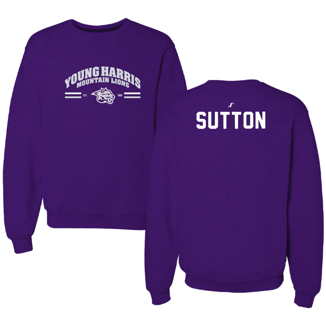 Young Harris College Cheer Purple General Crewneck - Abbigayle Sutton