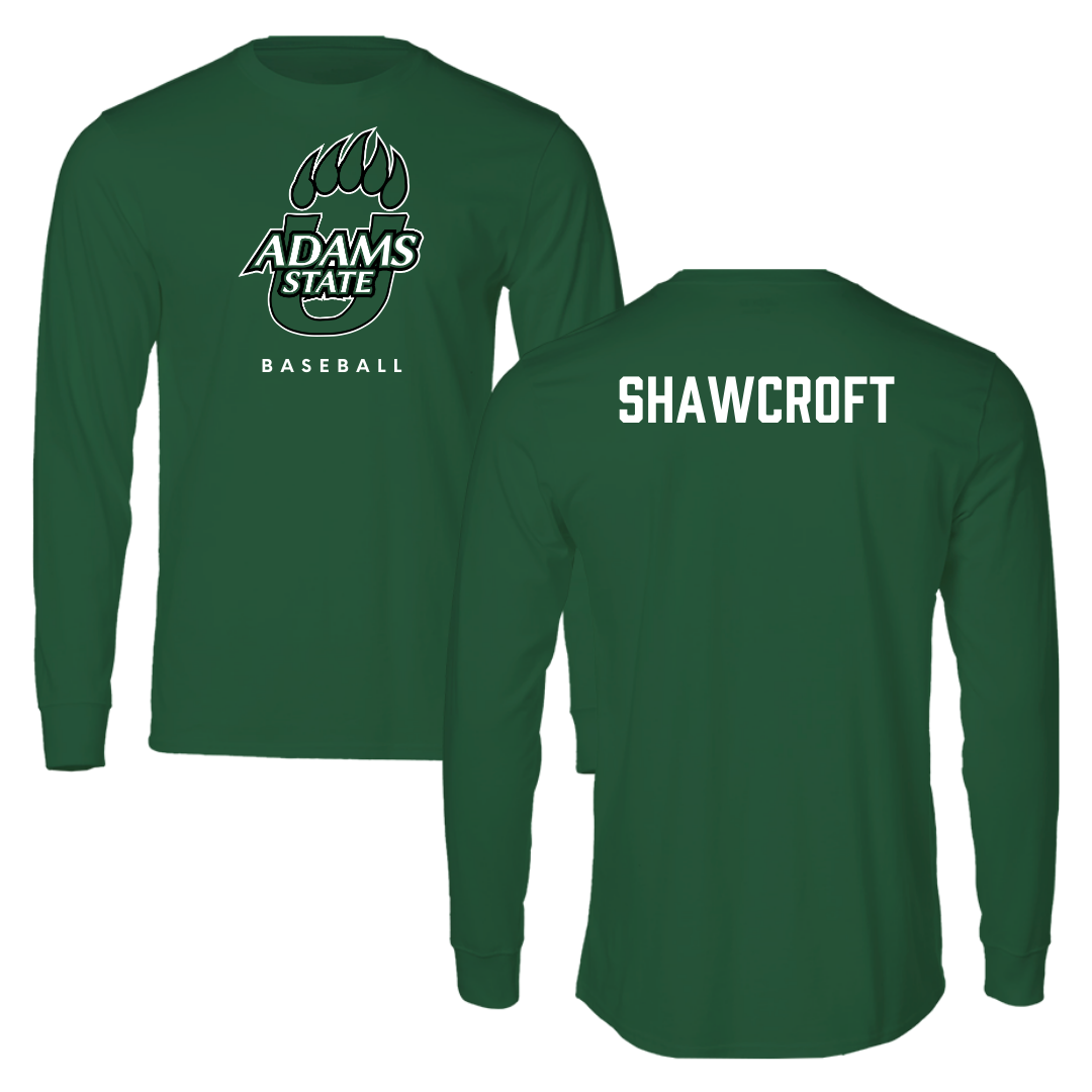 Adams State University Baseball Forest Green Long Sleeve - Byron Shawcroft