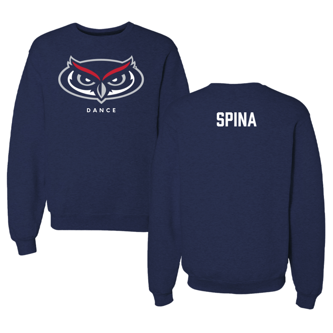 Florida Atlantic University Dance Navy Mascot Crewneck - Jenna Spina