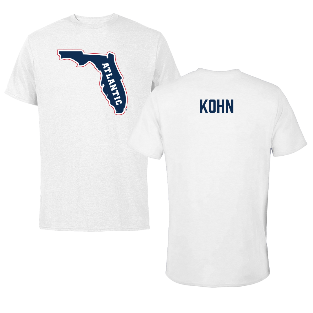 Florida Atlantic University Cheer White Tee - Gianna Kohn