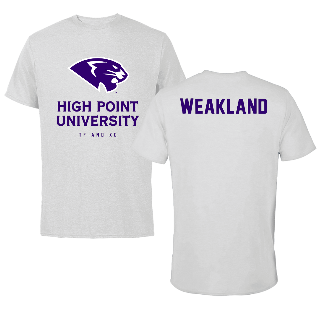 High Point University TF and XC Light Gray Tee - Jake Weakland