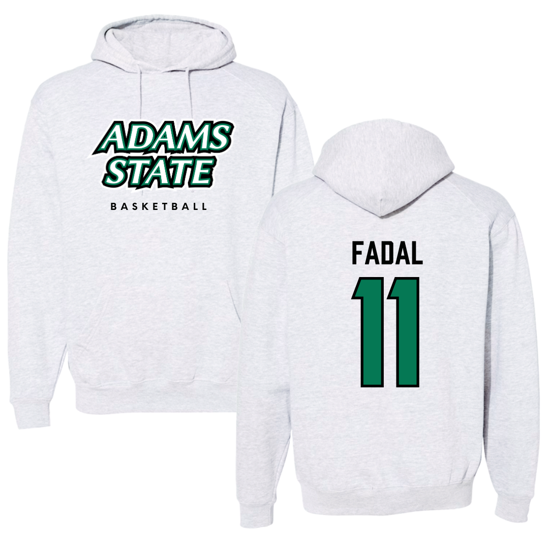 Adams State University Basketball Gray Block Hoodie - #11 Austin Fadal