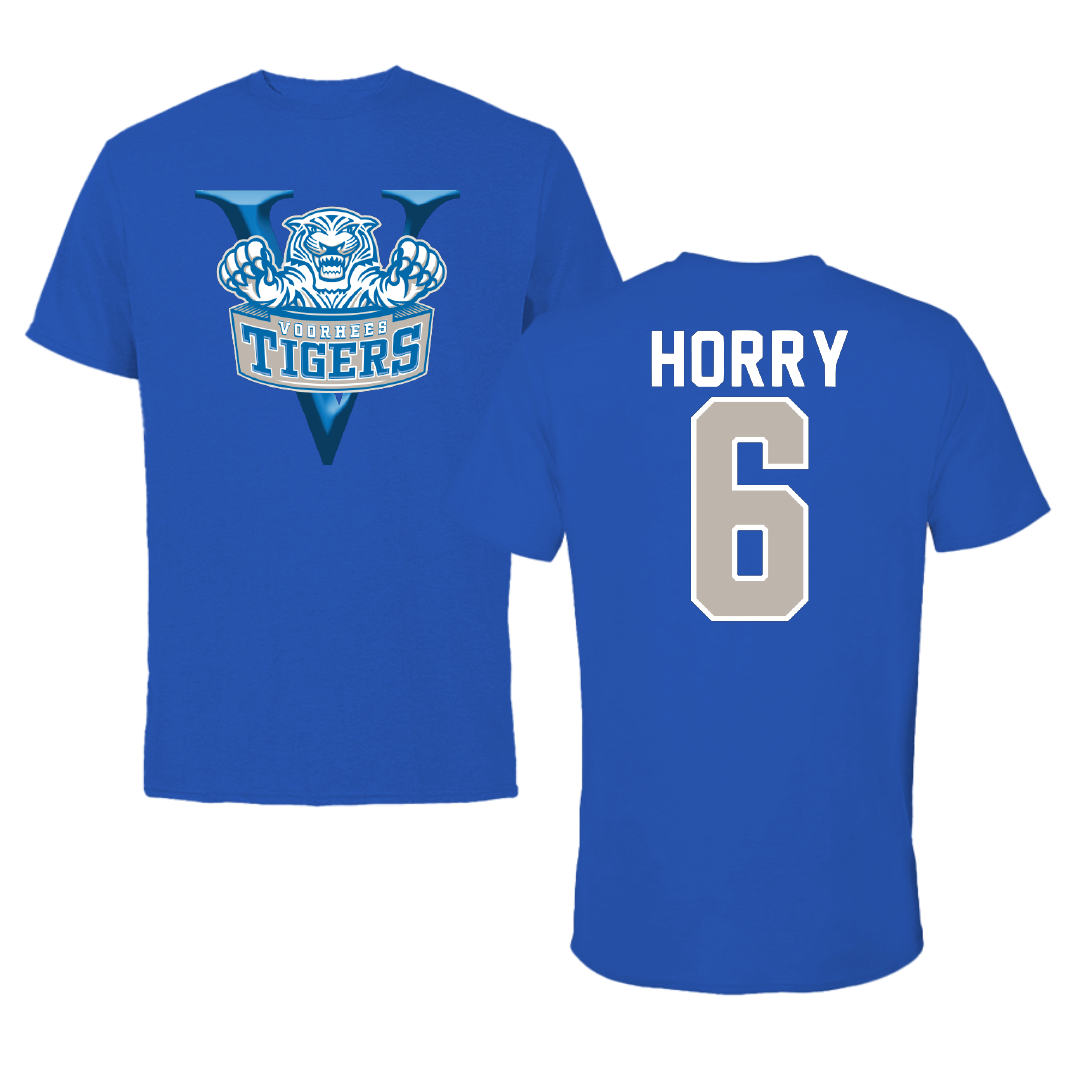 Voorhees University Softball Blue Tee - #6 Felicia Horry