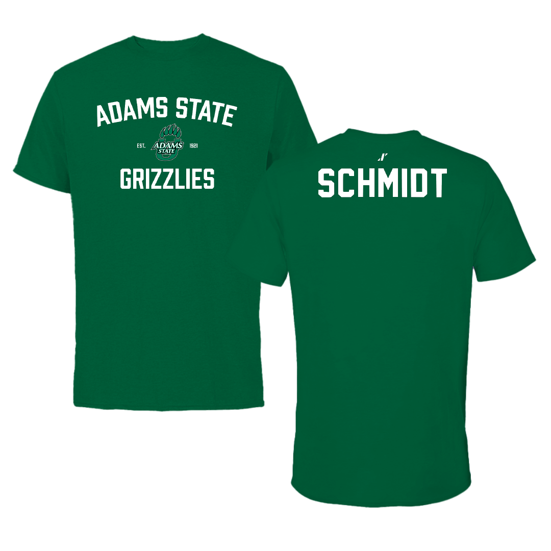 Adams State University Baseball Green General Tee - Logan Schmidt