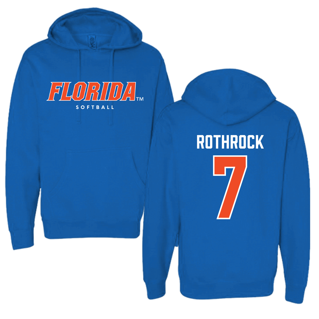 University of Florida Softball Royal Blue Hoodie - #7 Keagan Rothrock