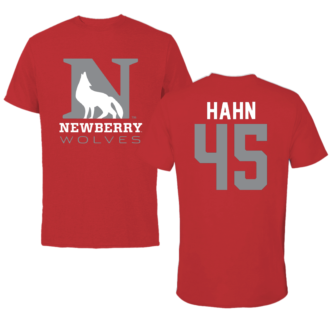 Newberry College Soccer Red Performance Tee - #45 Montgomery Hahn