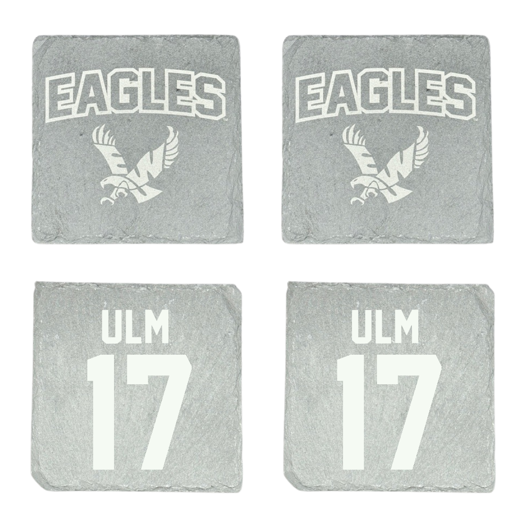 Eastern Washington University Football Stone Coaster (4 Pack)  - #17 Nolan Ulm