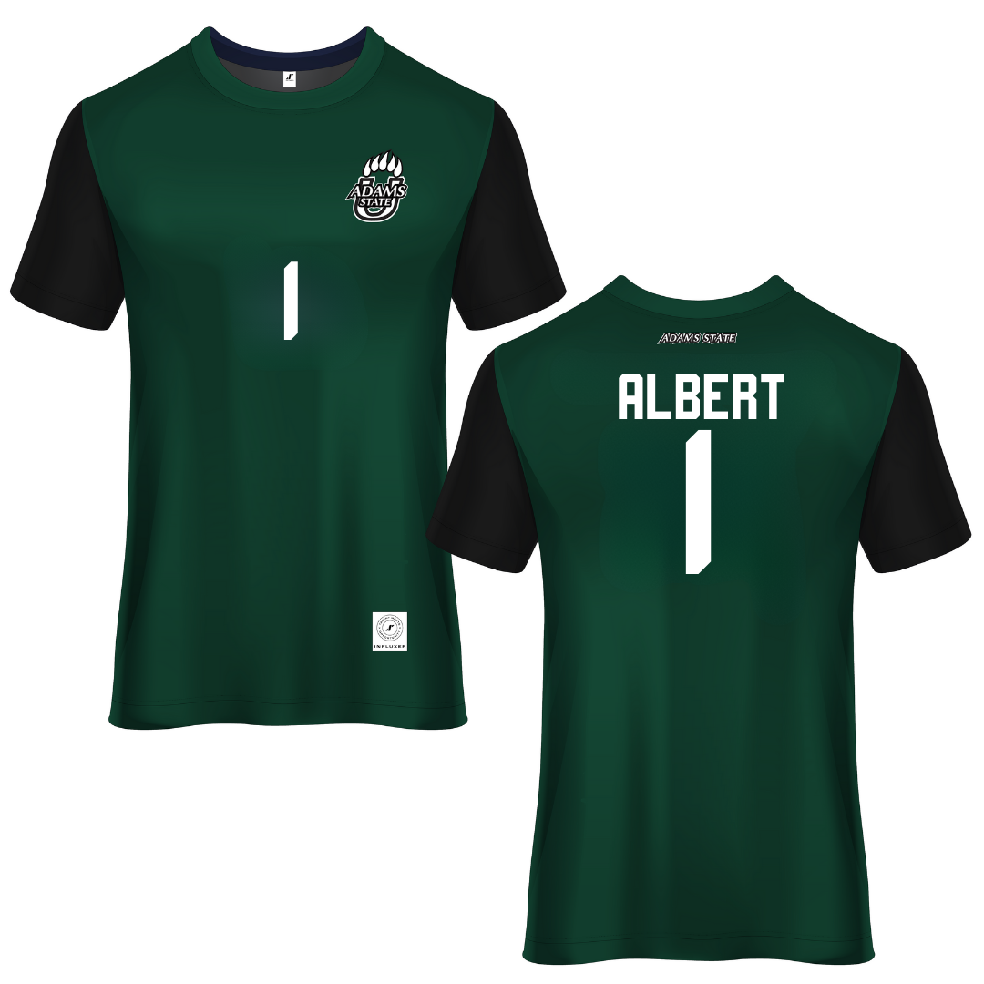 Adams State University Green Soccer Jersey - #1 Lianna Albert