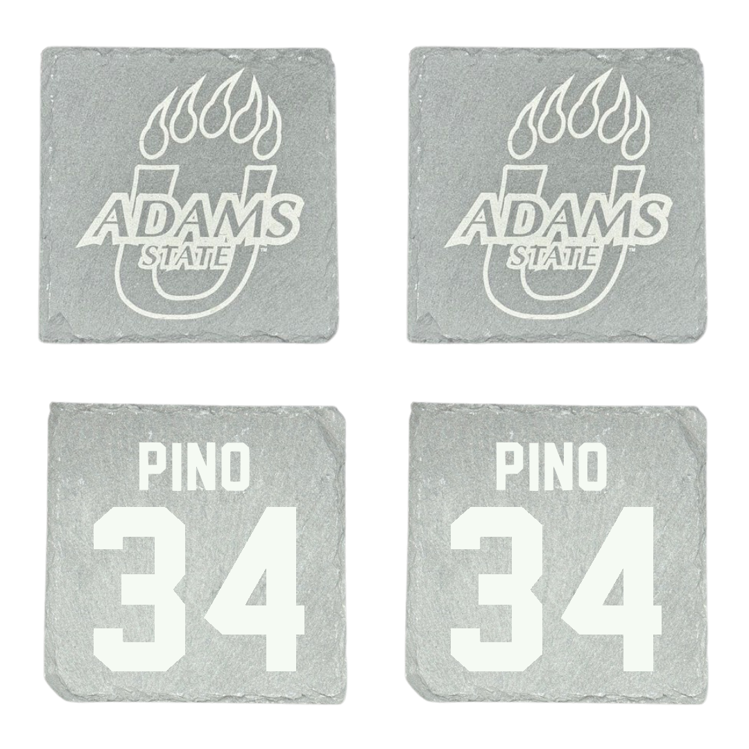 Adams State University Baseball Stone Coaster (4 Pack)  - #34 CJ Pino