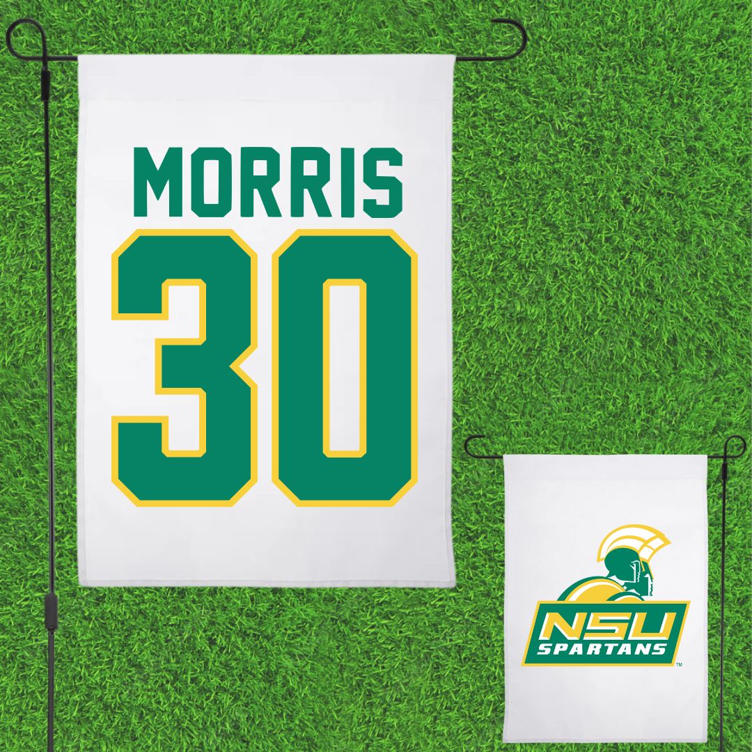 Norfolk State University Softball White Garden Flag - #30 Madison Morris