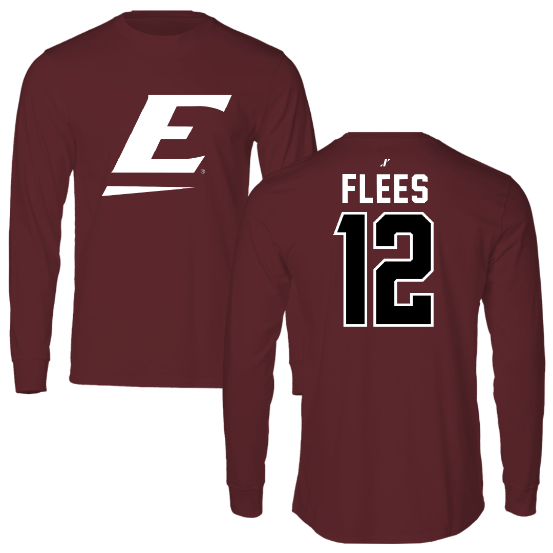 Eastern Kentucky University Volleyball Maroon Performance Long Sleeve - #12 Caitlyn Flees