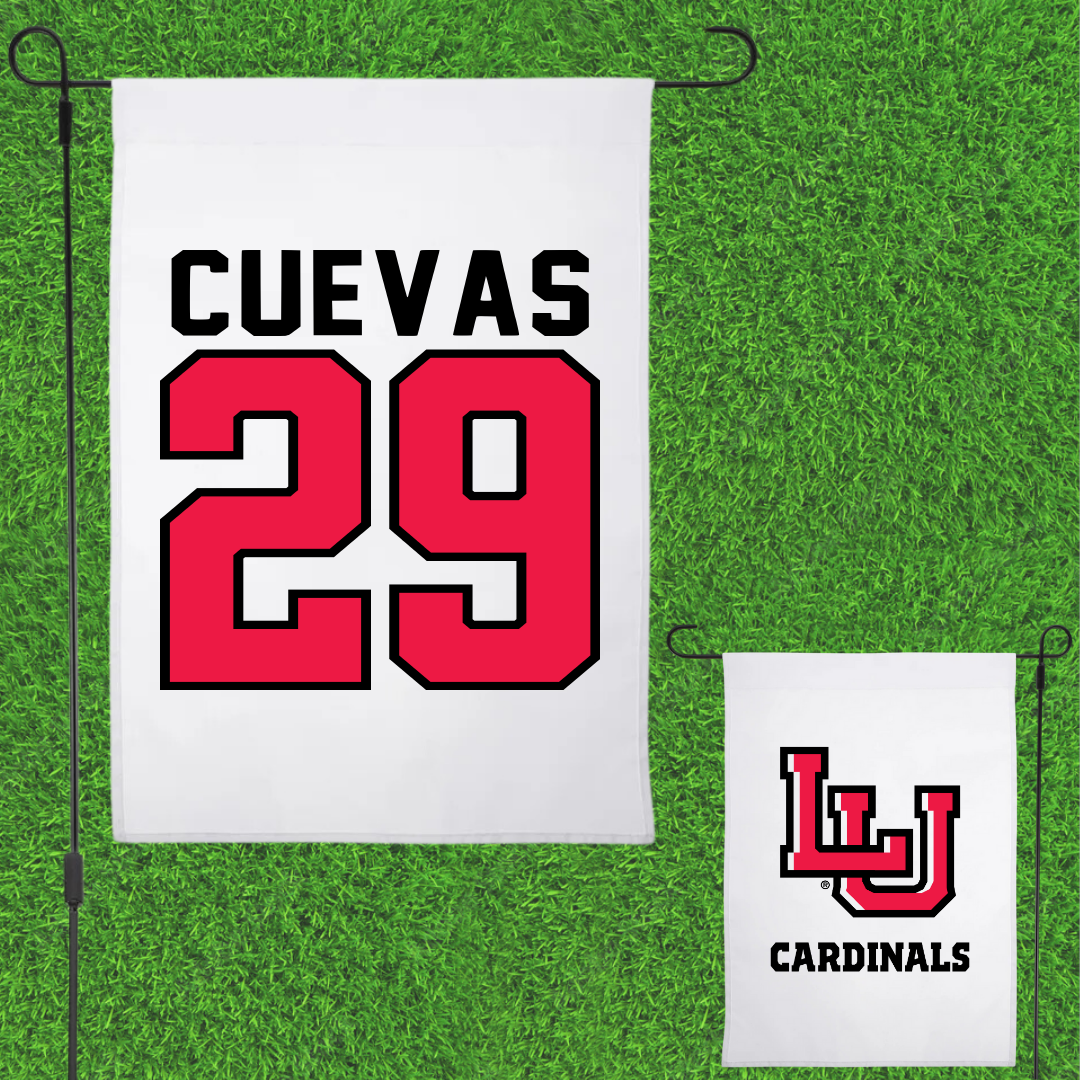 Lamar University Softball White Garden Flag - #29 Kaylee Cuevas