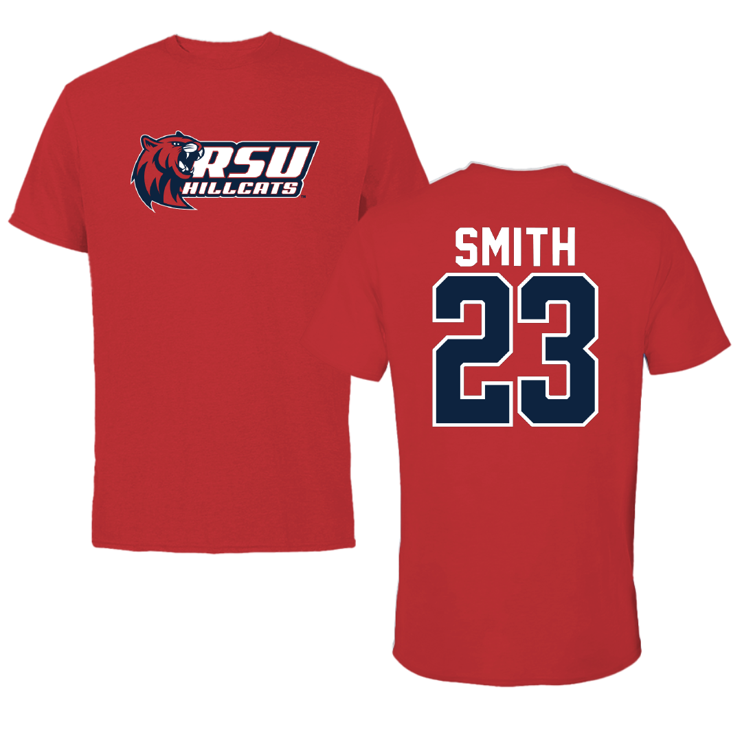 Rogers State University Soccer Red Tee - #23 Mackenzie Smith