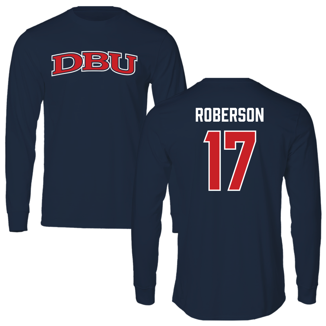 Dallas Baptist University Soccer Navy DBU Long Sleeve - #17 Haley Roberson