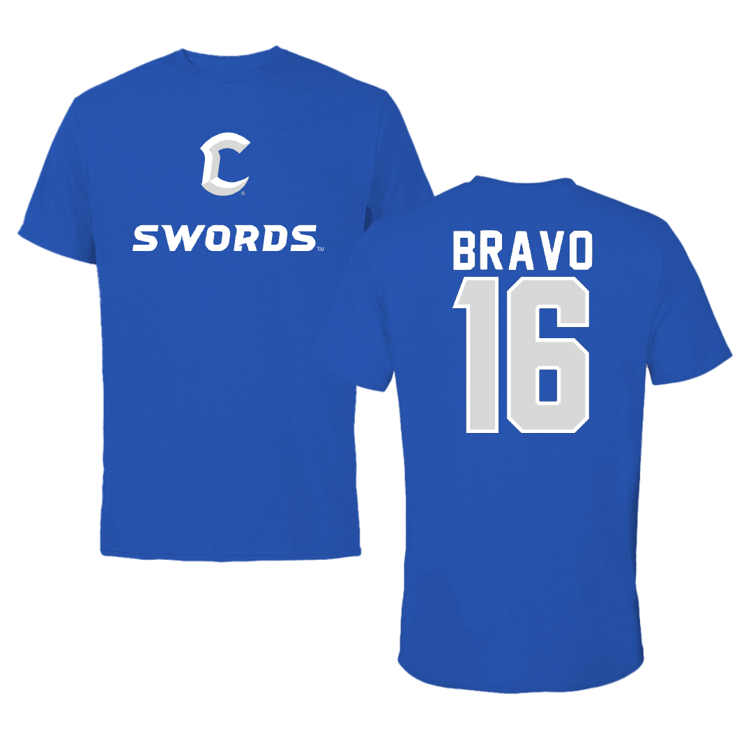 Chaminade University Softball Blue Performance Tee - #16 Desiree Bravo