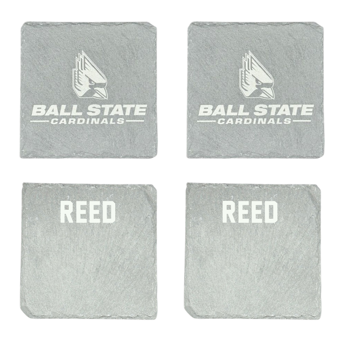 Ball State University Swimming & Diving Stone Coaster (4 Pack)  - Kenny Reed