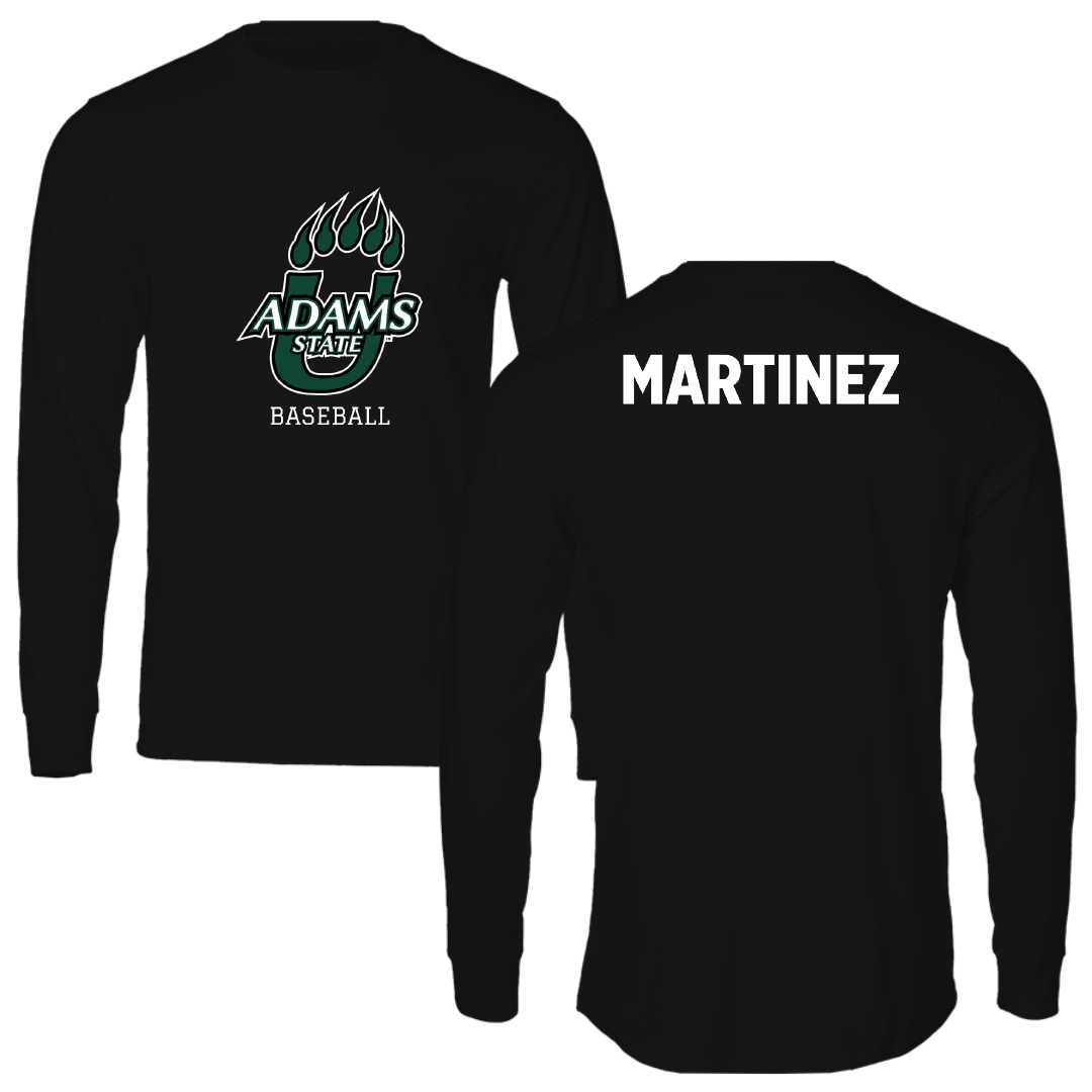 Adams State University Baseball Black State Performance Long Sleeve - Jace Martinez