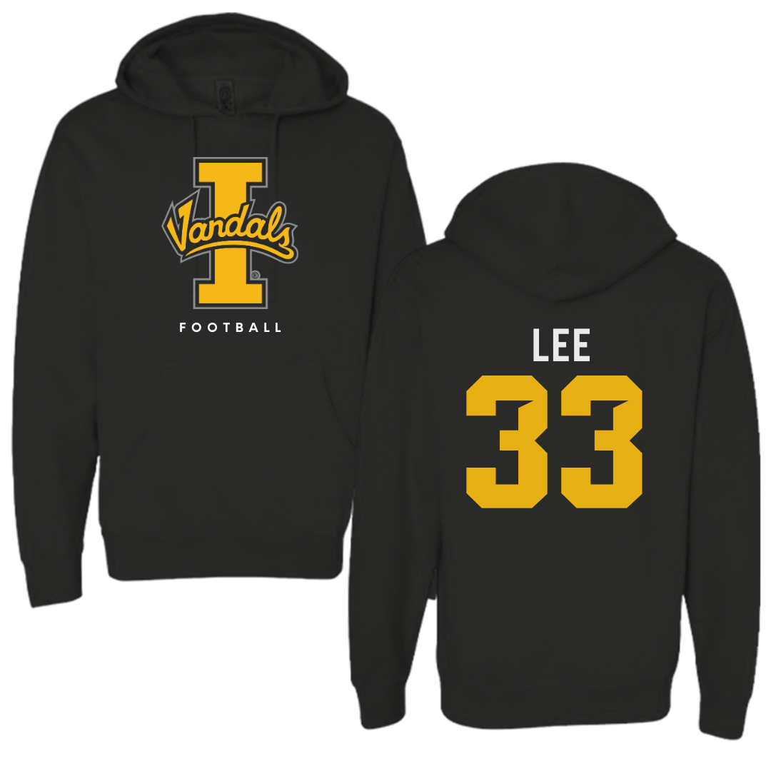 University of Idaho Football Black Vandals Hoodie - #33 Julian Lee
