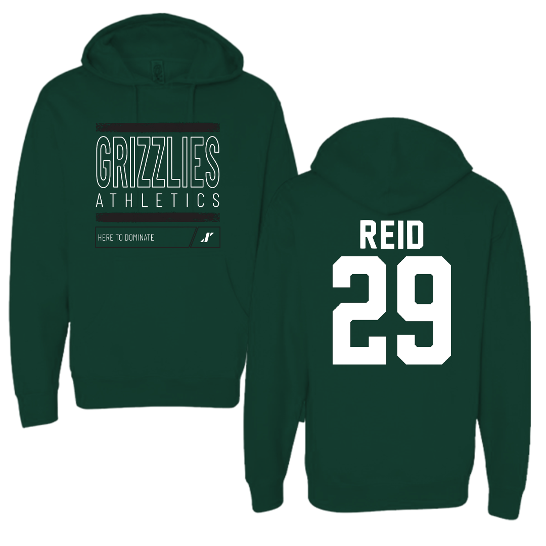 Adams State University Football Forest Green Dominate Hoodie - #29 Alex Reid