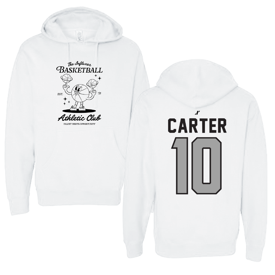 Basketball White Influxer Athletic Club Hoodie - #10 Dalanna Carter