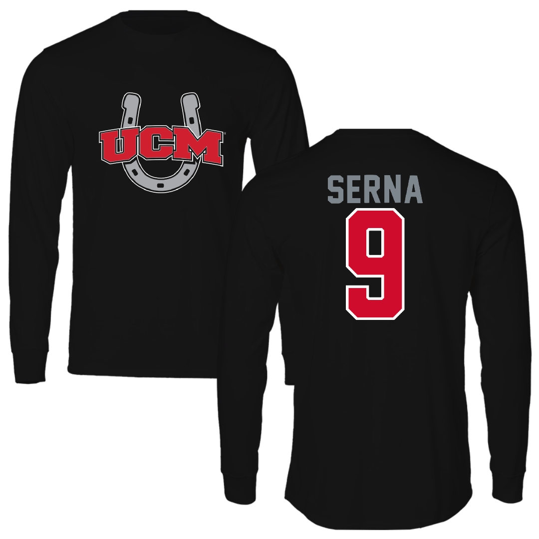 University of Central Missouri Softball Black Performance Long Sleeve - #9 Hayden Serna