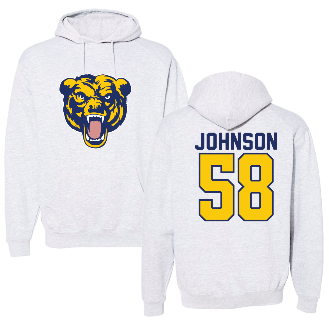 Carolina University Baseball Light Gray Hoodie - #58 Brandon Johnson