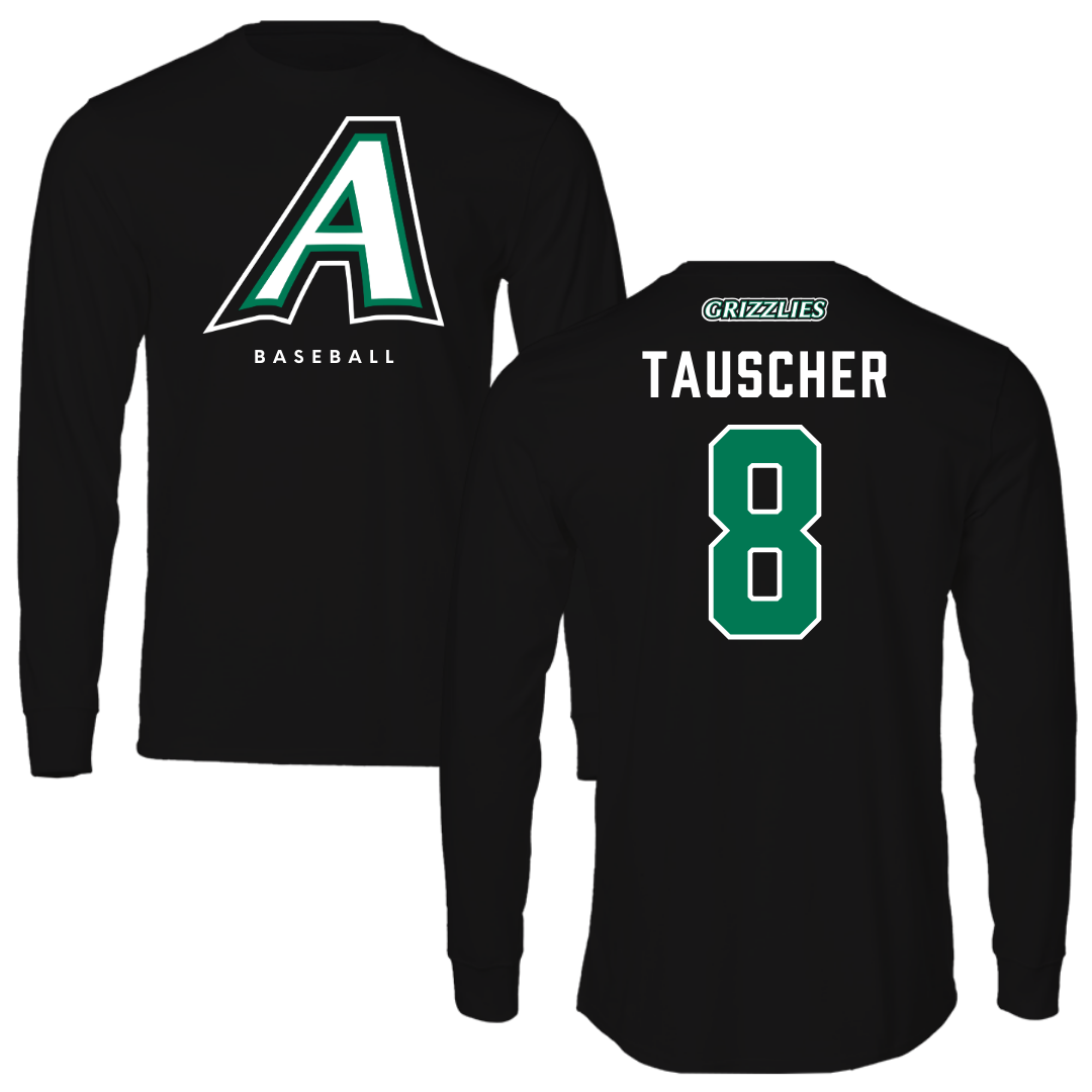 Adams State University Baseball Black Block Long Sleeve - #8 Ayden Tauscher