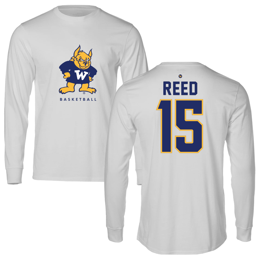 Webster University Basketball Light Gray Long Sleeve - #15 Sebastian Reed