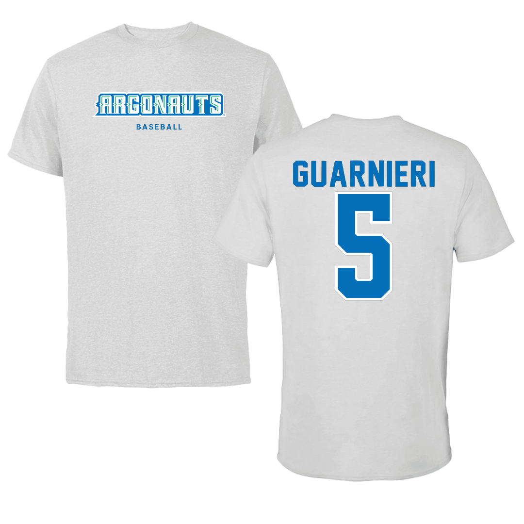 University of West Florida Baseball Light Gray Argonauts Performance Tee - #5 Blake Guarnieri