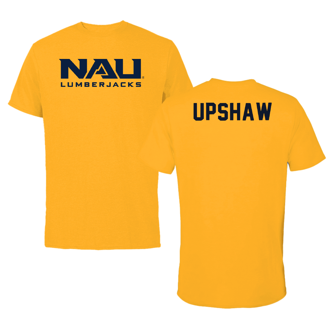 Northern Arizona University TF and XC Gold Performance Tee - Aliandrea Upshaw