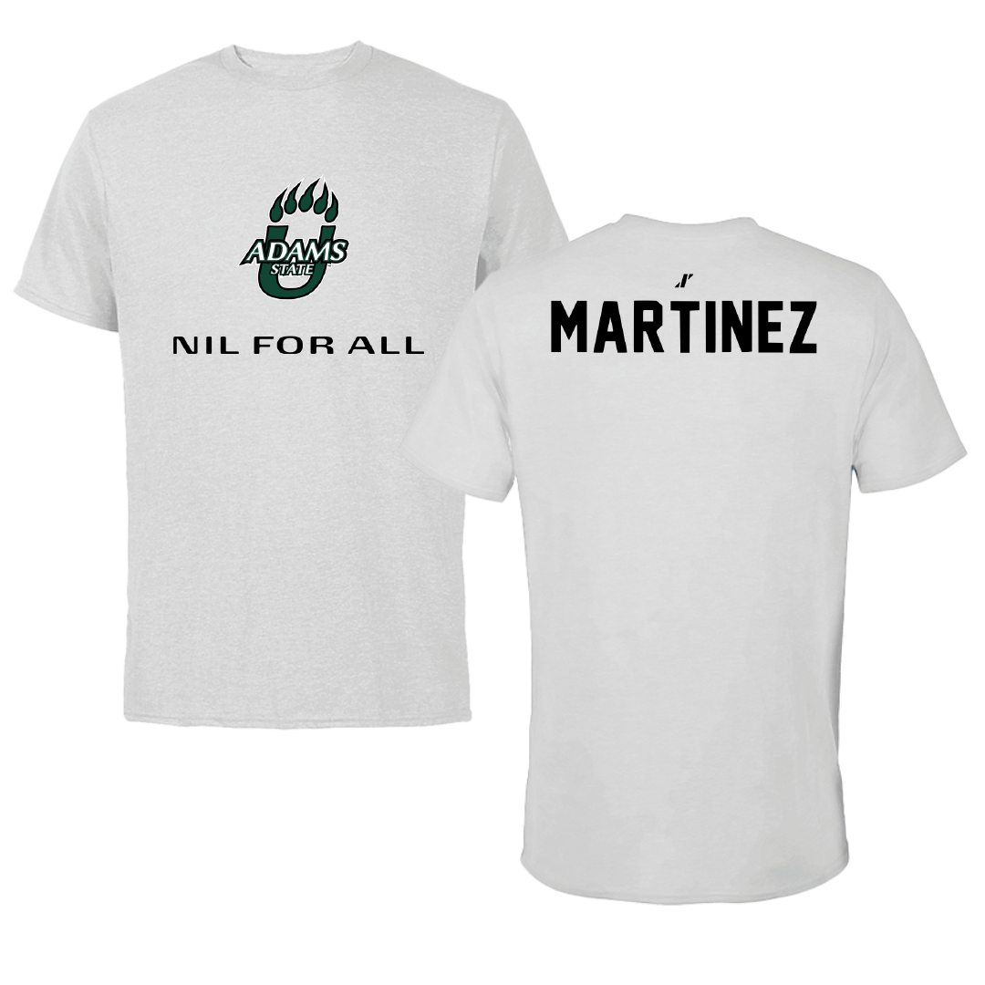 Adams State University Baseball Light Gray NIL for ALL Performance Tee - Gage Martinez