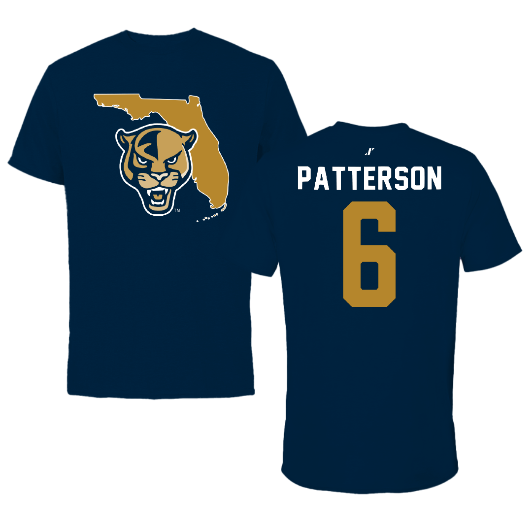 Florida International University Football Navy State Performance Tee - #6 Antonio Patterson
