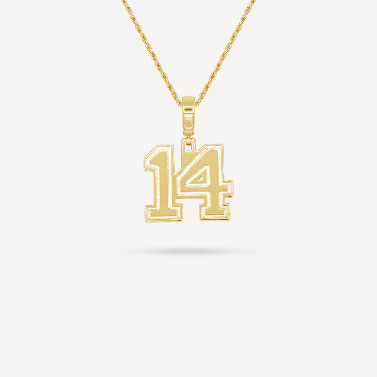 Gold Presidents Pendant and Chain - #14 Tyler Rowland