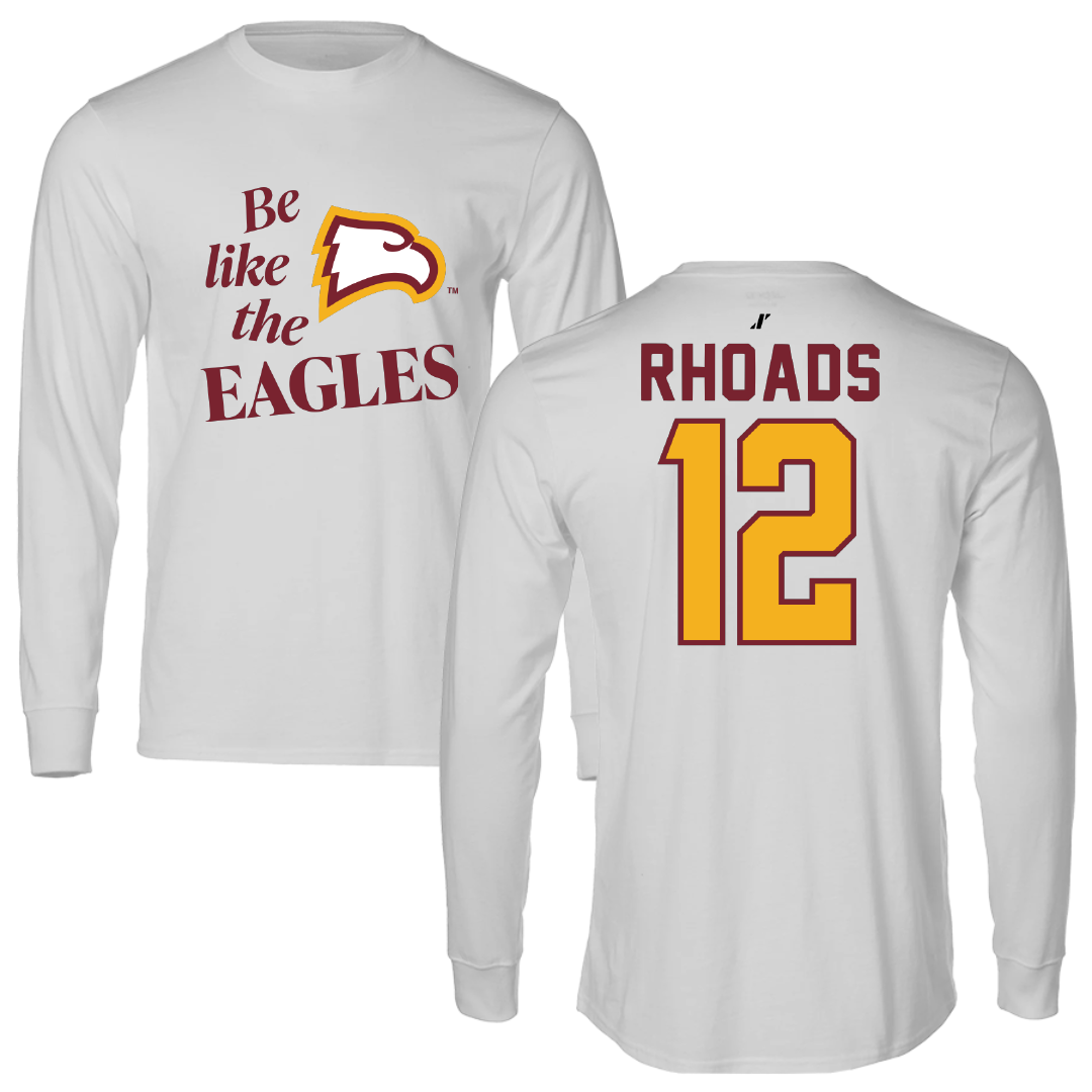 Winthrop University Volleyball Light Gray Be Like Us Performance Long Sleeve - #12 Reece Rhoads