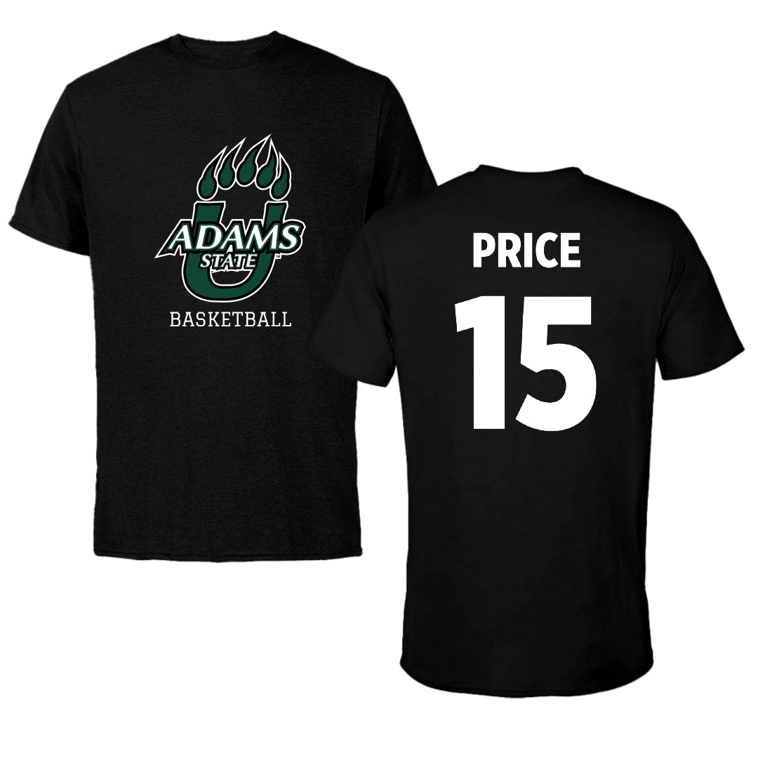 Adams State University Basketball Black State Tee - #15 Jada Price