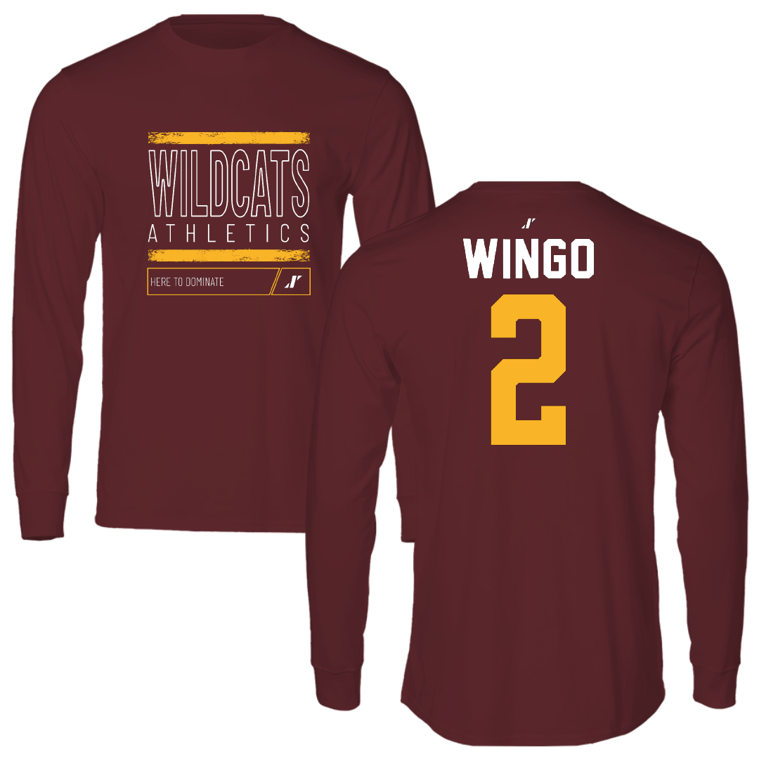 Bethune-Cookman University Volleyball Maroon Dominate Performance Long Sleeve - #2 Morgan Wingo