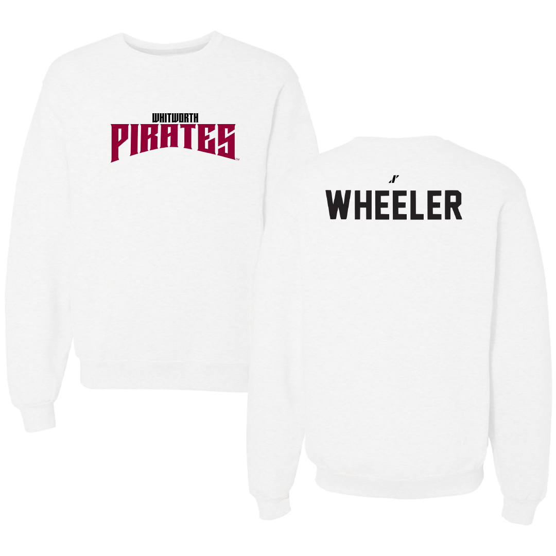 Whitworth University TF and XC White Classic Crewneck - Cody Wheeler