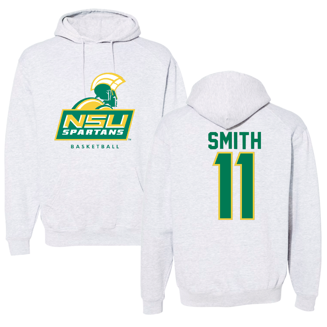 Norfolk State University Basketball Gray Hoodie - #11 Amari Smith