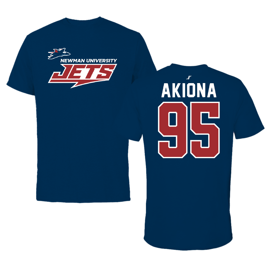 Newman University Bowling Navy General Tee - #95 Noah Akiona