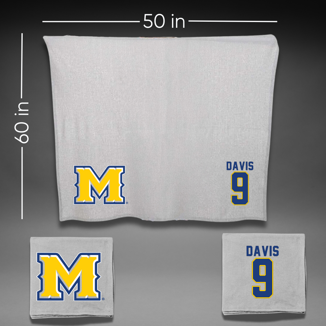 McNeese State University Softball Gray Blanket - #9 Lindsay Davis