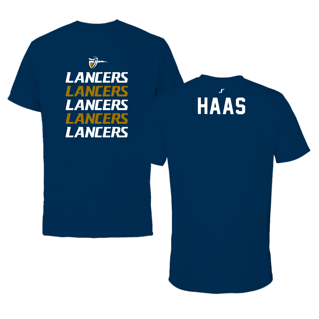 California Baptist University Wrestling Navy General Performance Tee - Nathan Haas